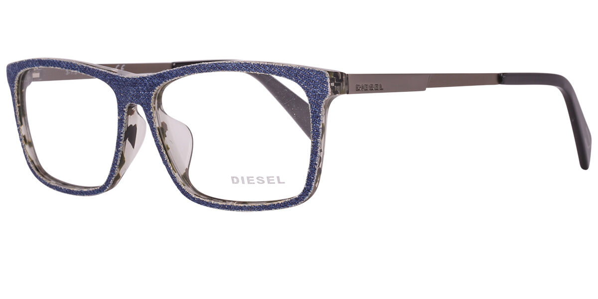 Image of Diesel DL5153F Formato Asiático 055 Óculos de Grau Azuis Masculino BRLPT