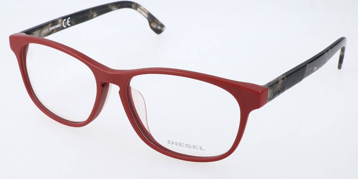 Image of Diesel DL5187F Asian Fit 067 Óculos de Grau Vermelhos Masculino PRT