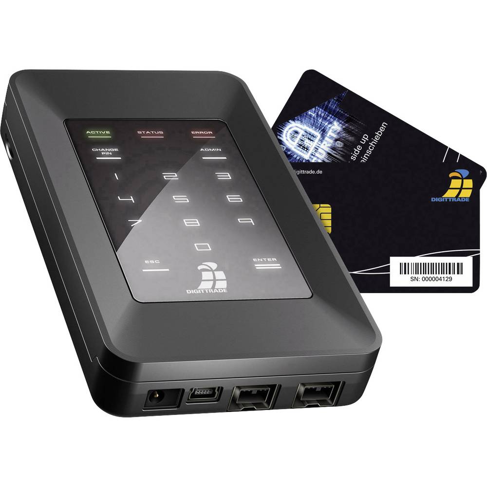 Image of Digittrade HS256S 500 GB 25 external hard drive USB 20 FireWire 800 Black DG-HS256S-500