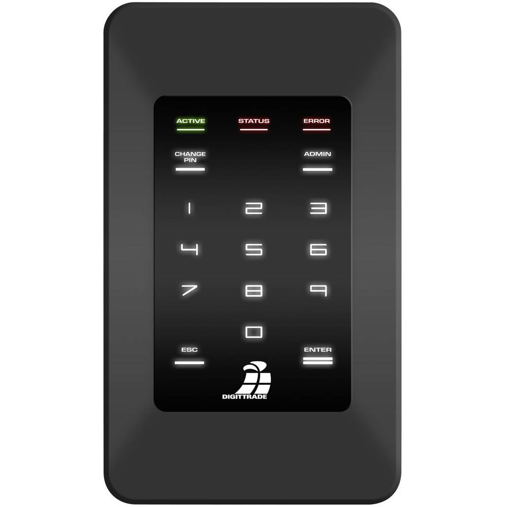 Image of Digittrade HS256S High Security 250 GB External SSD hard drive USB 20 FireWire 800 Black DG-HS256S-250SSD