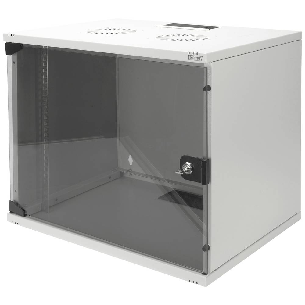 Image of Digitus DN-19 09-U-S-1 19 wall cabinet (W x H x D) 520 x 512 x 400 mm 9 U Grey-white (RAL 7035)