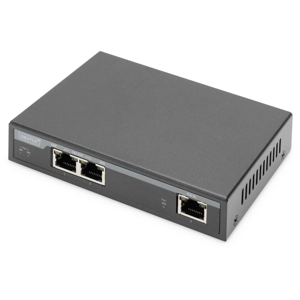 Image of Digitus DN-95127-1 PoE extender 1 GBit/s IEEE 8023af (1295 W) IEEE 8023at (255 W) IEEE 8023bt IEEE8023af (154