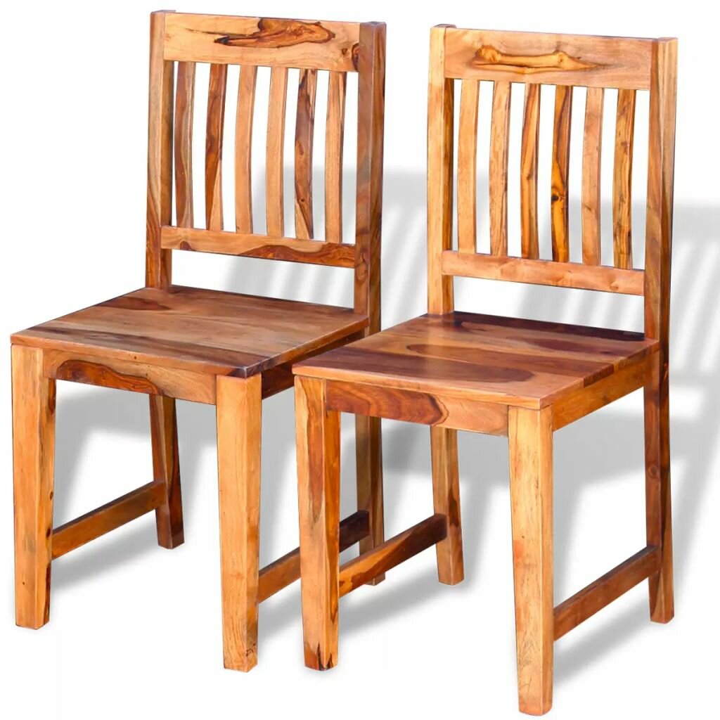 Image of Dining Chairs 2 pcs Solid Sheesham Wood