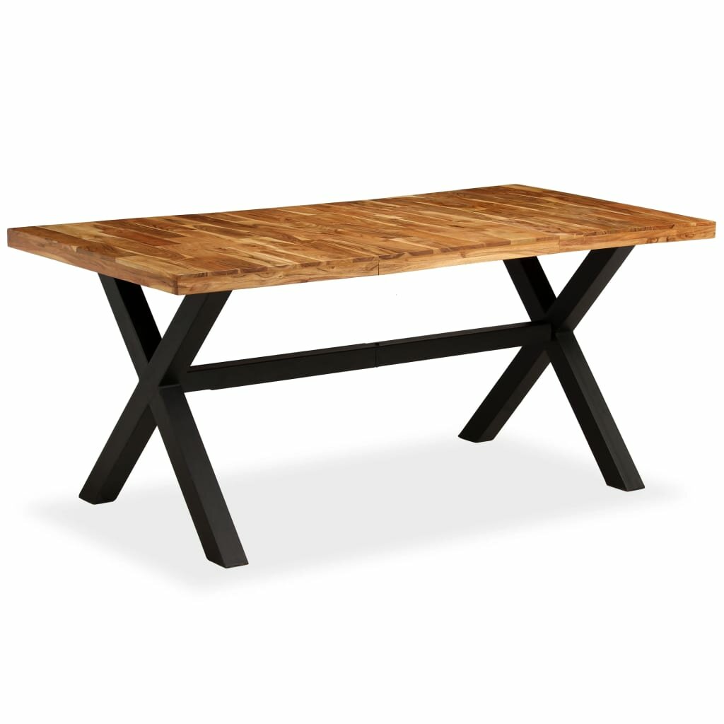 Image of Dining Table Solid Acacia and Mango Wood 709"x354"x299"