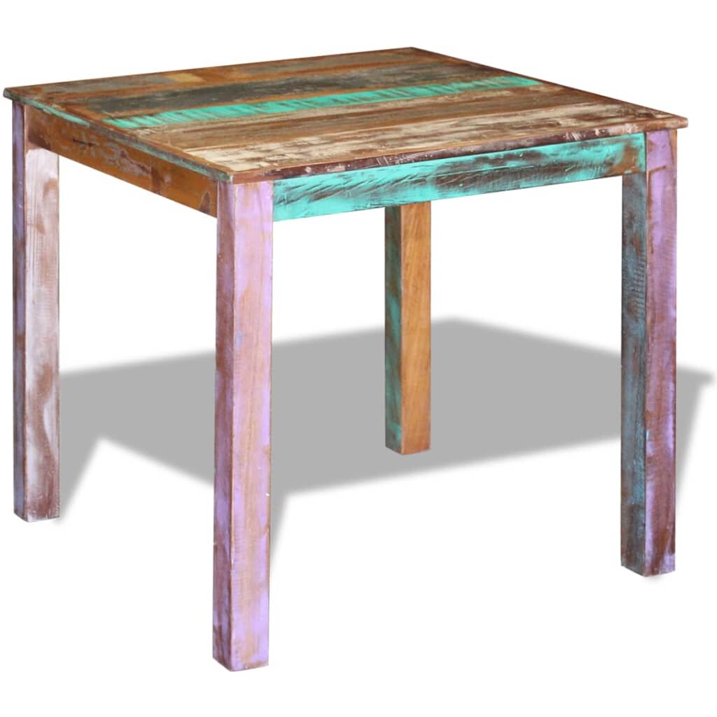Image of Dining Table Solid Reclaimed Wood 315"x323"x30"