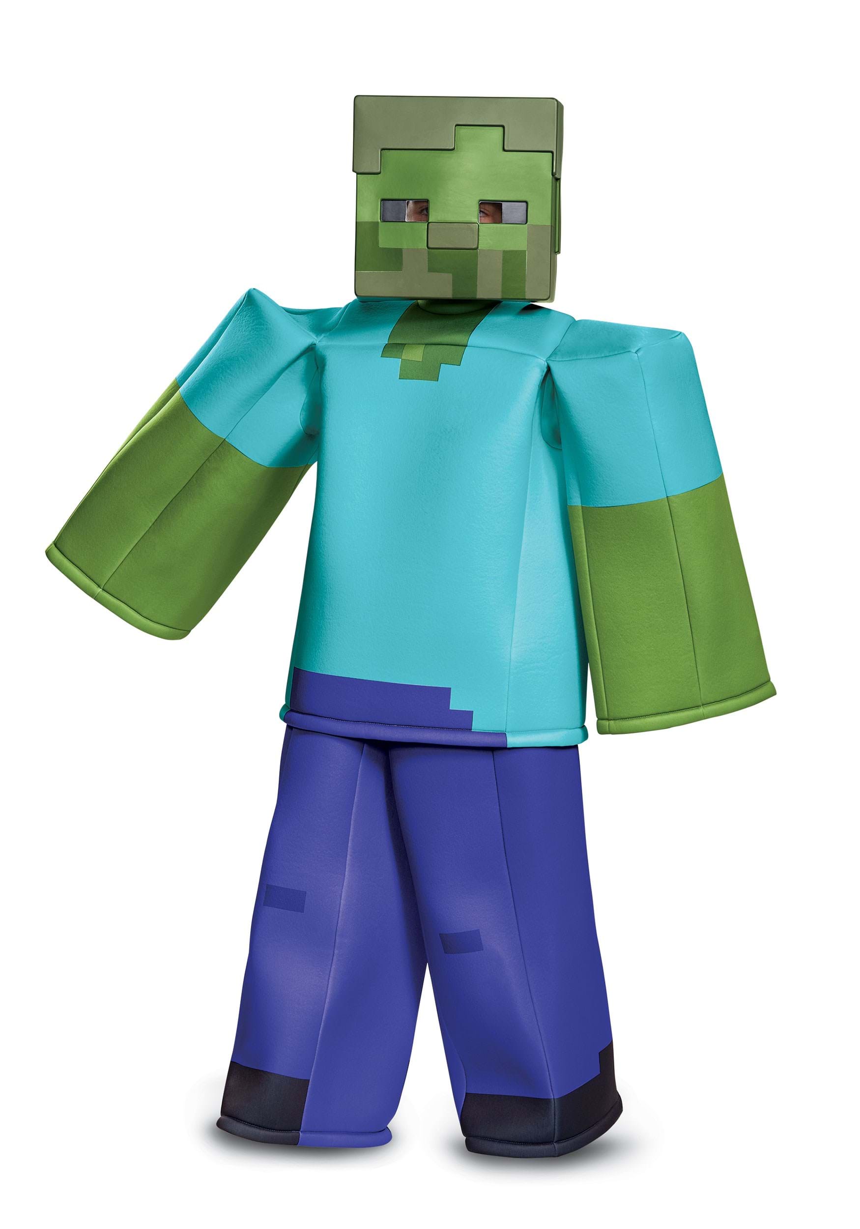 Image of Disguise Child Minecraft Prestige Zombie Costume | Minecraft Costumes