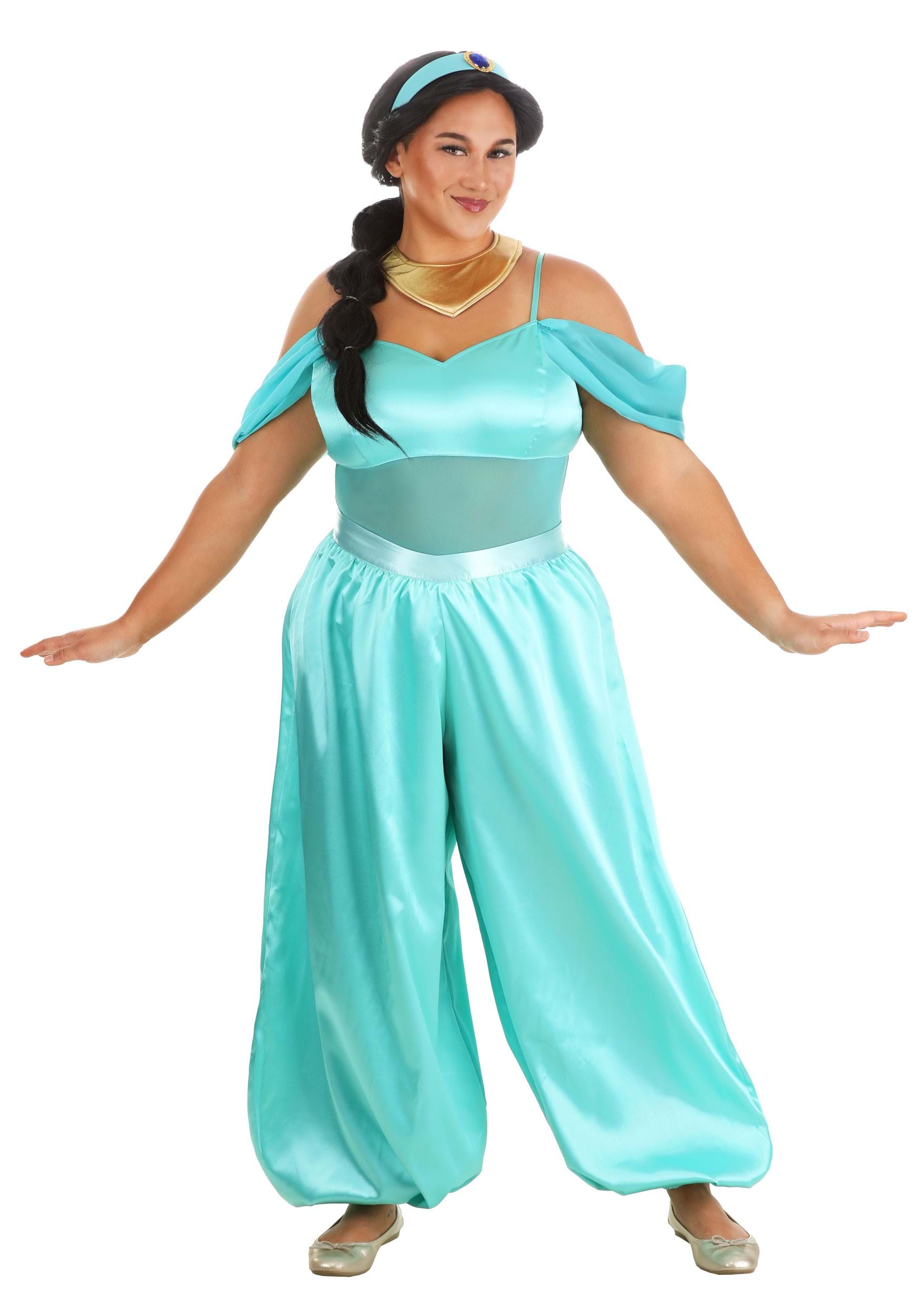 Image of Disney Aladdin Plus Size Women's Jasmine Costume ID FUN4698PL-4X
