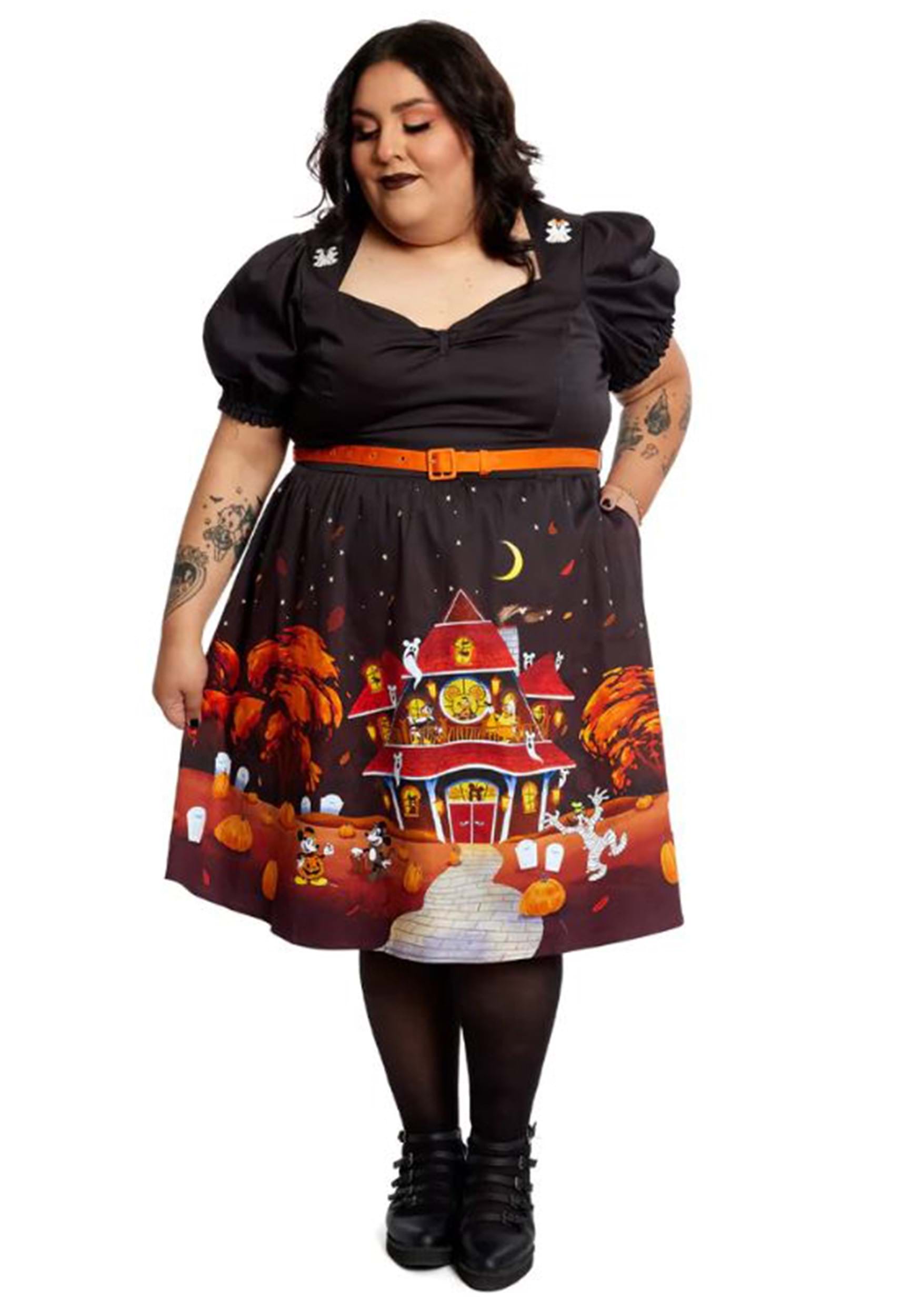 Image of Disney Haunted House Loungefly Allison Dress ID LFWDSSDR0030-2X