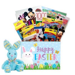Image of Disney Mickey & Friends Easter Gift Box With Easter Bunny Plush