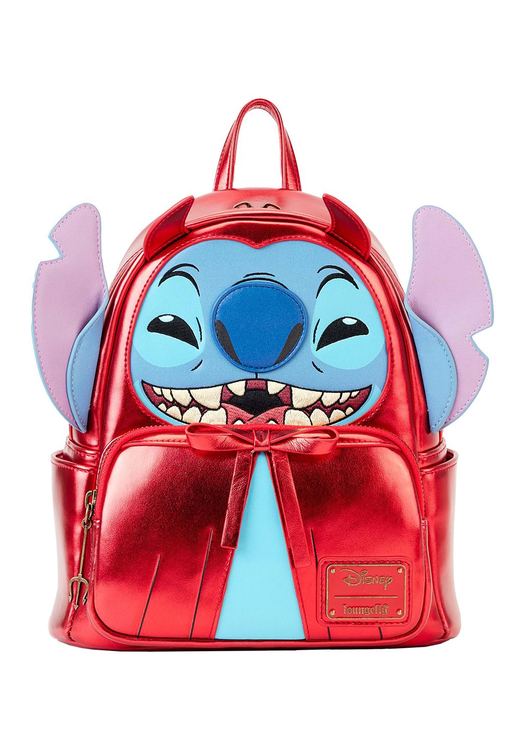 Image of Disney Stitch Devil Cosplay Loungefly Mini Backpack ID LFWDBK3261-ST