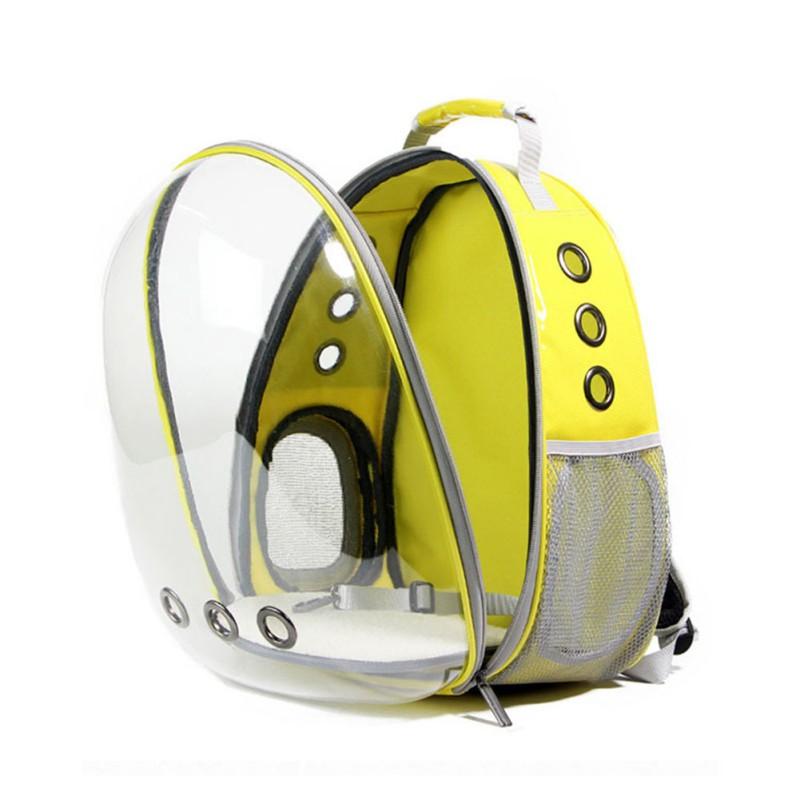 Image of Dog Cat Transparent Space Capsule Breathable Shoulder Bag Pet Outside Travel Portable Carry Backpack