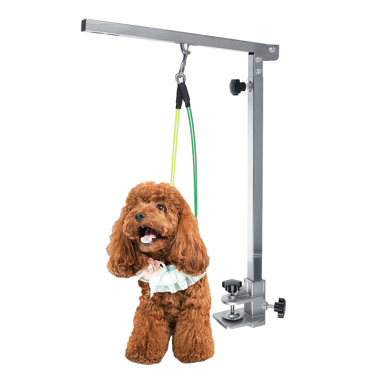 Image of Dog Grooming Table Arm for Pet Bath Beauty Aids Desk Portable Puppy Supplies Adjustable Cat Standing Training Foldable