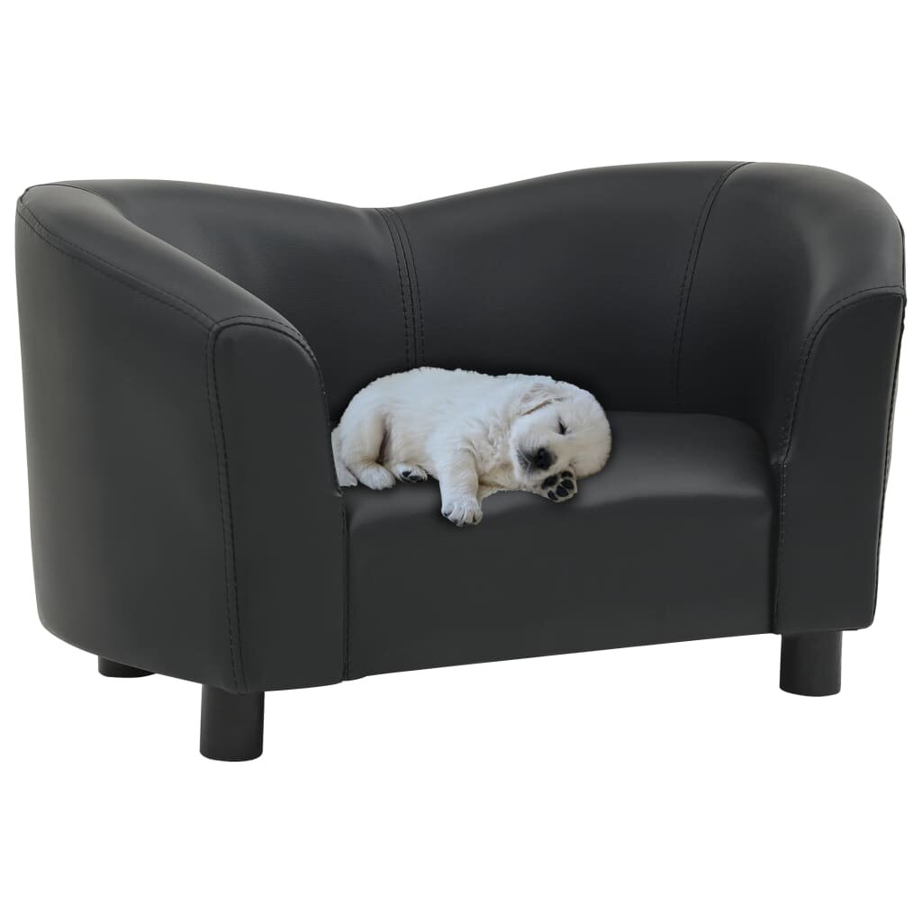 Image of Dog Sofa Black 264"x161"x154" Faux Leather