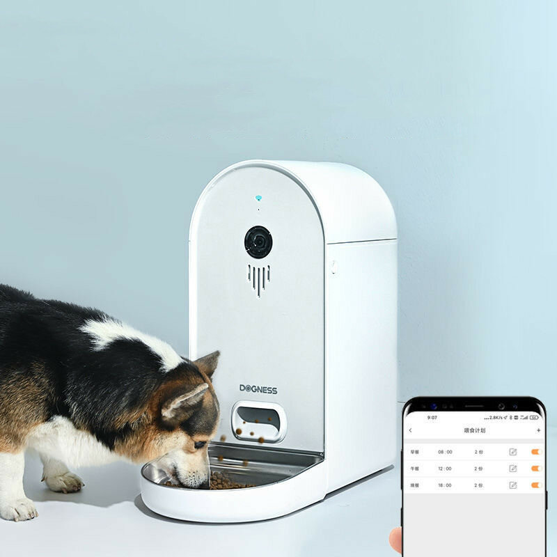 Image of Dogness Intelligent Pet Feeder 6L Capacity APP Remote Control Dog Cat Feeder Anti-food Jammed Design Feeding Schedule Pe
