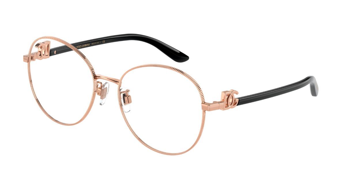 Image of Dolce & Gabbana DG1339 1298 54 Rose-Złote Damskie Okulary Korekcyjne PL