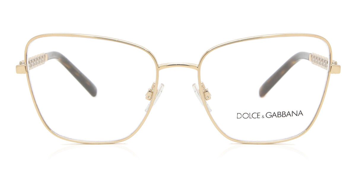 Image of Dolce & Gabbana DG1346 02 55 Lunettes De Vue Femme Dorées (Seulement Monture) FR