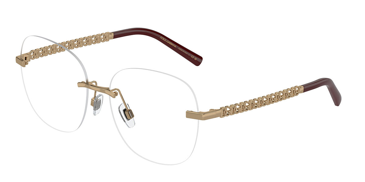 Image of Dolce & Gabbana DG1352 1363 Óculos de Grau Dourados Feminino BRLPT