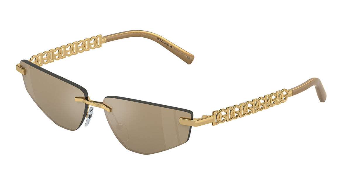 Image of Dolce & Gabbana DG2301 02/03 Óculos de Sol Dourados Feminino PRT