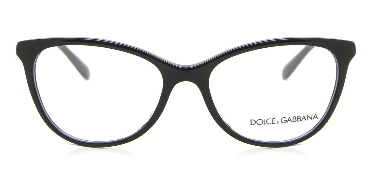 Image of Dolce & Gabbana DG3258F Formato Asiático 501 Óculos de Grau Pretos Feminino BRLPT