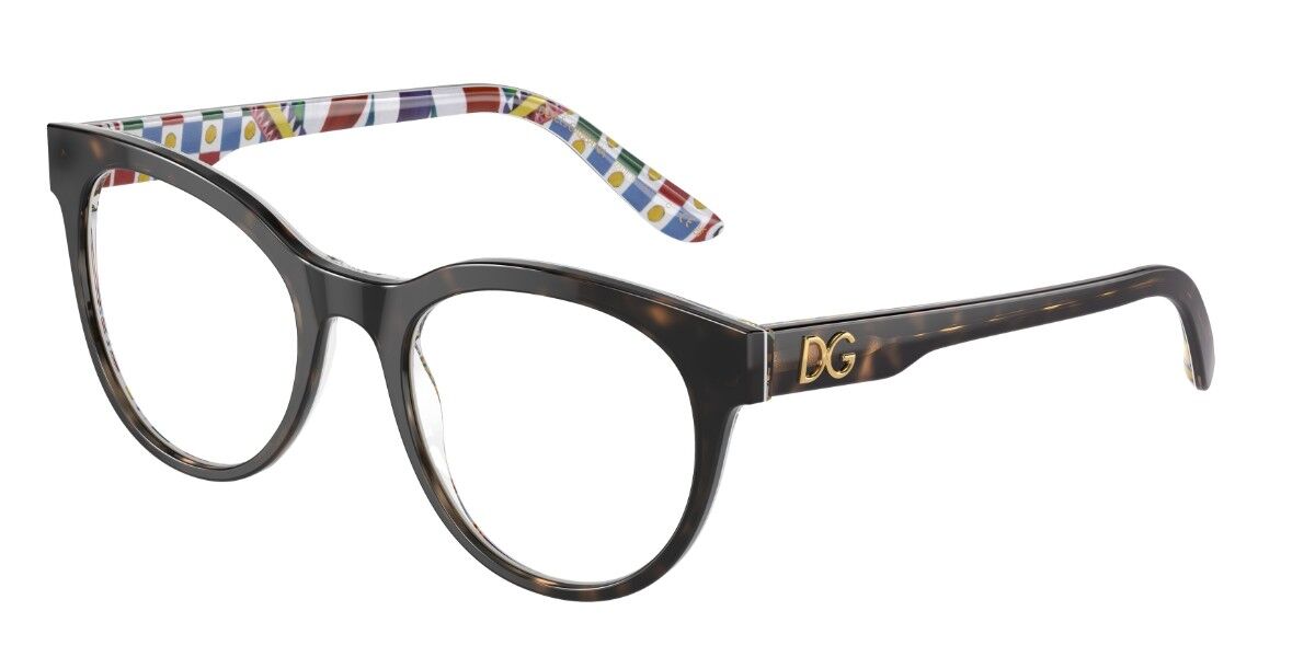 Image of Dolce & Gabbana DG3334 3217 52 Tortoiseshell Damskie Okulary Korekcyjne PL