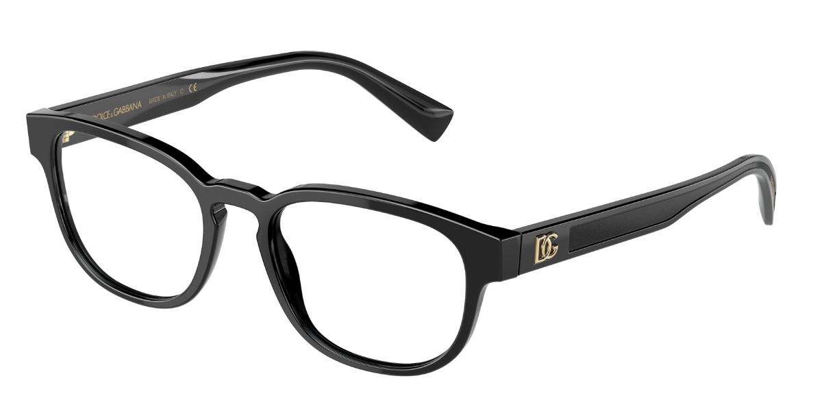 Image of Dolce & Gabbana DG3340 501 51 Czarne Męskie Okulary Korekcyjne PL