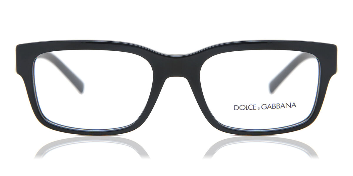 Image of Dolce & Gabbana DG3352 501 55 Czarne Męskie Okulary Korekcyjne PL
