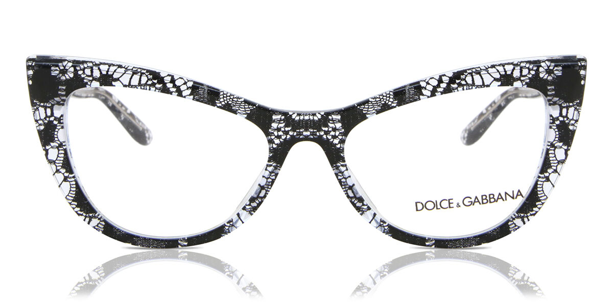 Image of Dolce & Gabbana DG3354 3152 54 Lunettes De Vue Femme Noires (Seulement Monture) FR