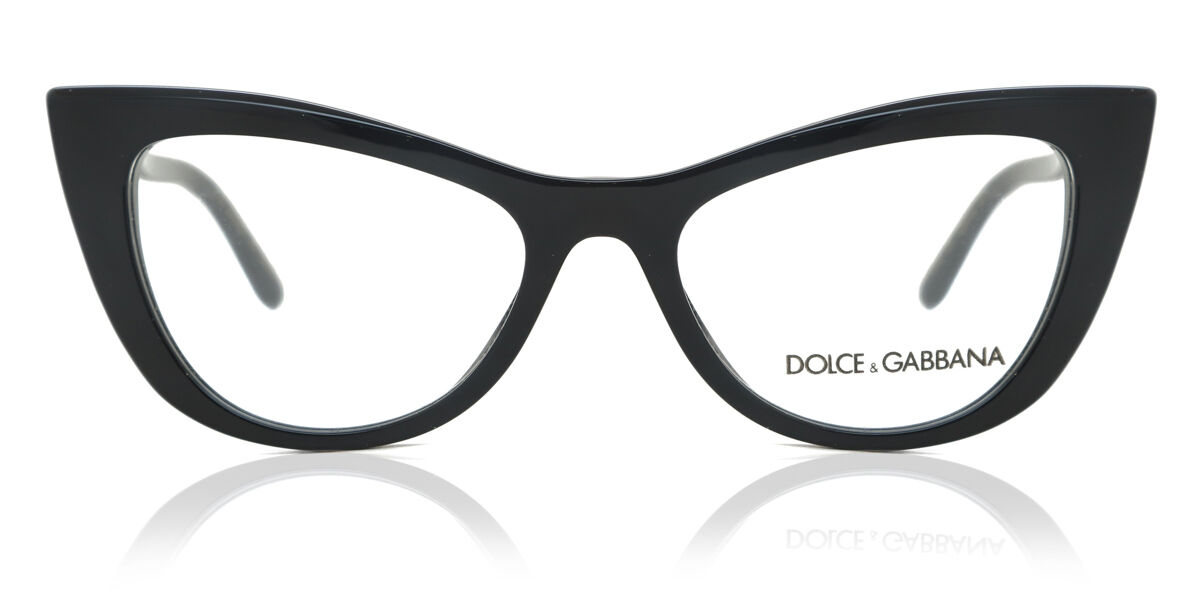 Image of Dolce & Gabbana DG3354 501 54 Lunettes De Vue Femme Noires (Seulement Monture) FR