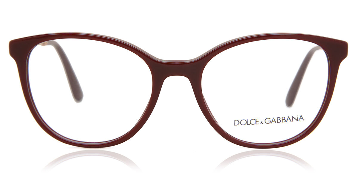 Image of Dolce & Gabbana DG3363 3091 Óculos de Grau Vinho Feminino BRLPT