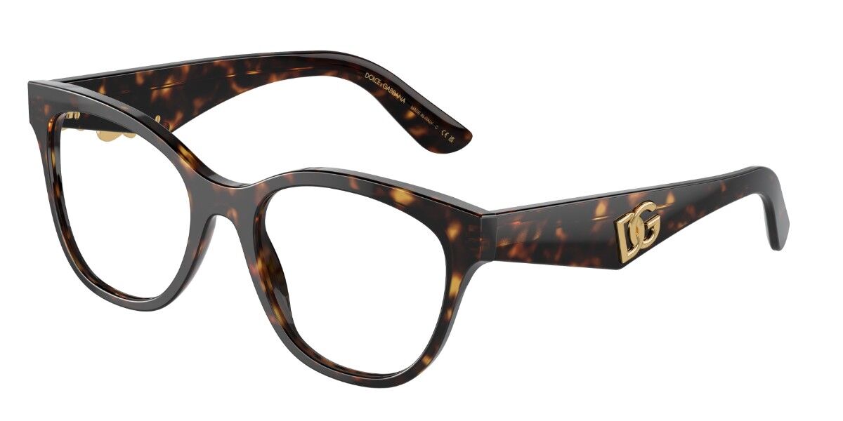 Image of Dolce & Gabbana DG3371 502 Óculos de Grau Tortoiseshell Feminino BRLPT