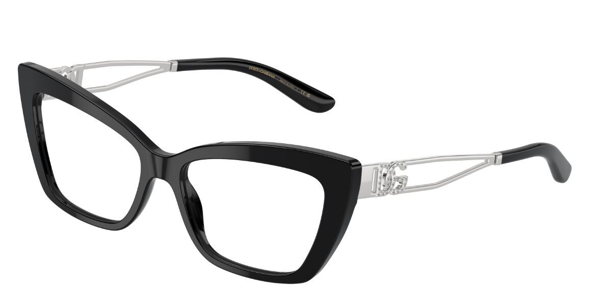 Image of Dolce & Gabbana DG3375B 501 53 Svarta Glasögon (Endast Båge) Kvinna SEK