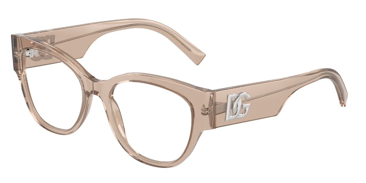 Image of Dolce & Gabbana DG3377 3432 Óculos de Grau Marrons Feminino BRLPT