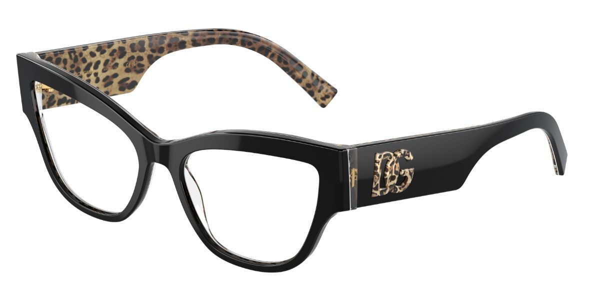 Image of Dolce & Gabbana DG3378 3299 53 Svarta Glasögon (Endast Båge) Kvinna SEK