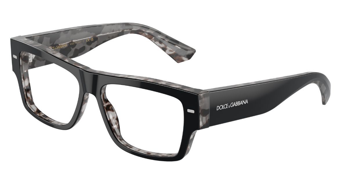 Image of Dolce & Gabbana DG3379 3403 53 Svarta Glasögon (Endast Båge) Män SEK