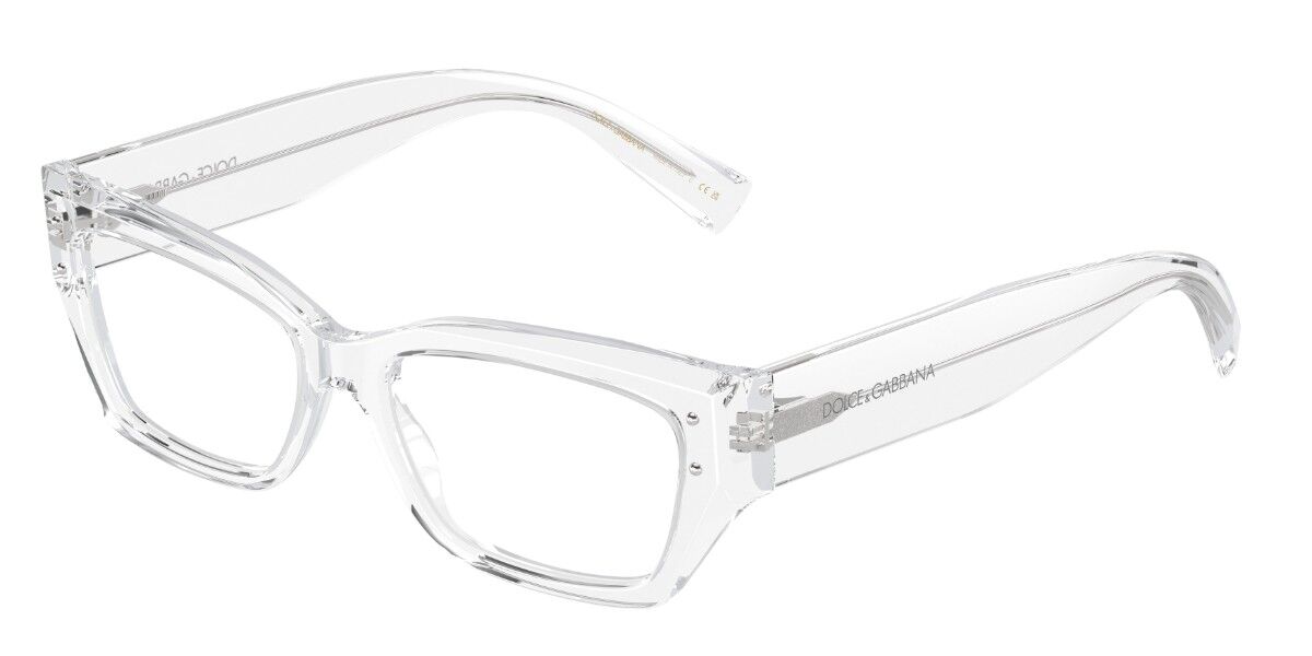 Image of Dolce & Gabbana DG3387 3133 53 Przezroczyste Damskie Okulary Korekcyjne PL