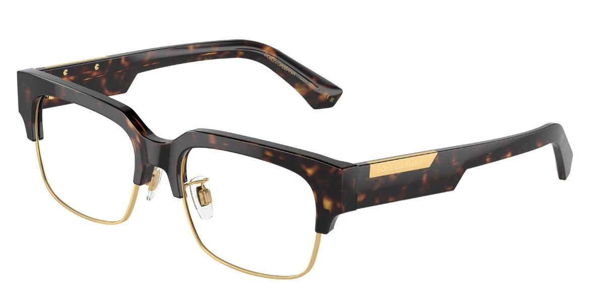 Image of Dolce & Gabbana DG3388 502 53 Złote Męskie Okulary Korekcyjne PL