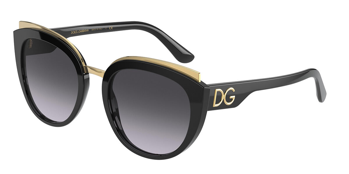 Image of Dolce & Gabbana DG4383F Asian Fit 501/8G 54 Lunettes De Soleil Femme Dorées FR