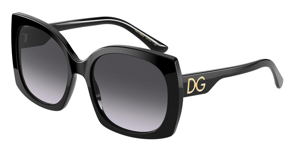 Image of Dolce & Gabbana DG4385F Asian Fit 501/8G 58 Svarta Solglasögon Kvinna SEK