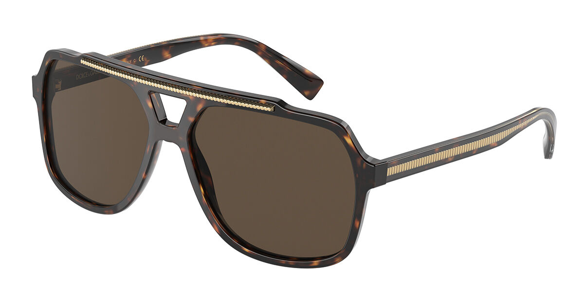 Image of Dolce & Gabbana DG4388 502/73 60 Lunettes De Soleil Homme Tortoiseshell FR