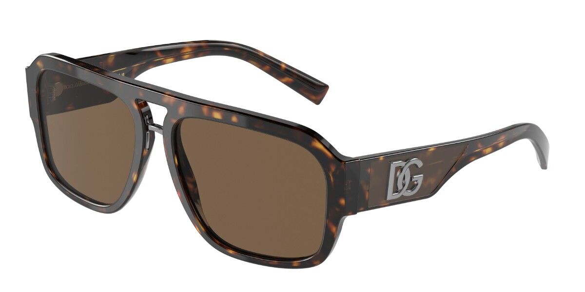 Image of Dolce & Gabbana DG4403F Formato Asiático 502/73 Óculos de Sol Tortoiseshell Masculino BRLPT