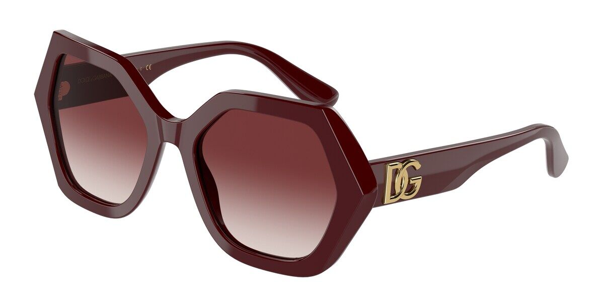 Image of Dolce & Gabbana DG4406F Ajuste Asiático 30918H Gafas de Sol para Mujer Borgoña ESP
