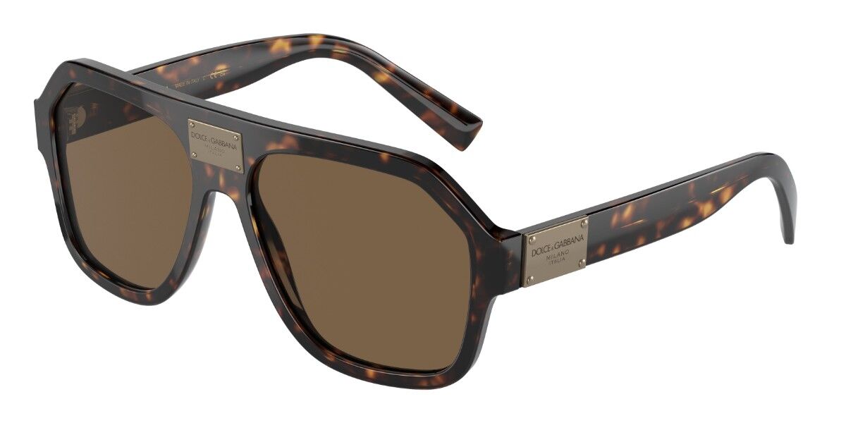 Image of Dolce & Gabbana DG4433 502/73 58 Lunettes De Soleil Homme Tortoiseshell FR