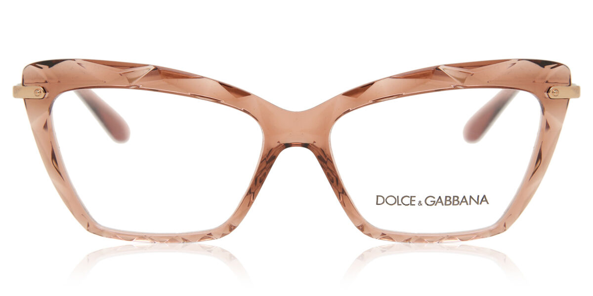 Image of Dolce & Gabbana DG5025 Faced Stones 3148 53 Rosa Glasögon (Endast Båge) Kvinna SEK
