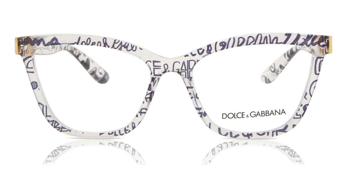 Image of Dolce & Gabbana DG5076 3314 55 Przezroczyste Damskie Okulary Korekcyjne PL