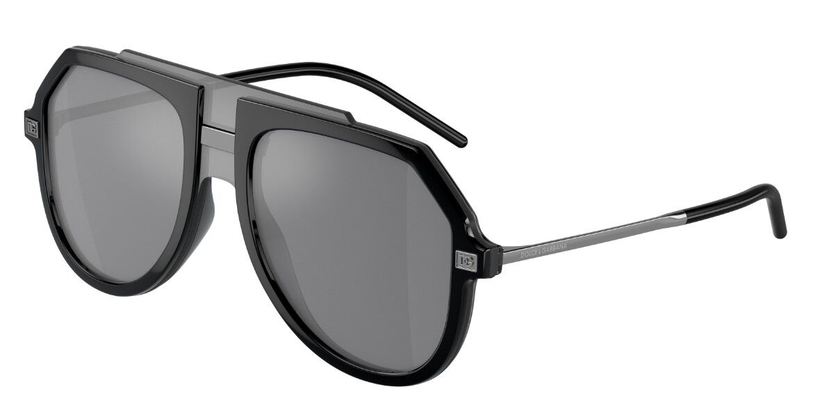 Image of Dolce & Gabbana DG6195 501/6G 145 Lunettes De Soleil Homme Noires FR