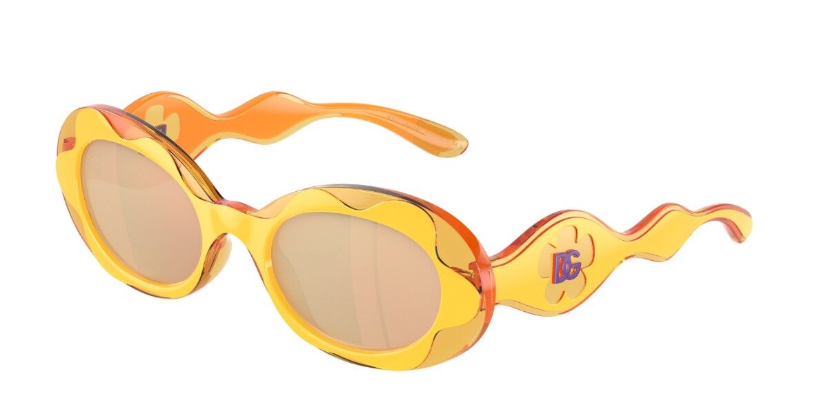 Image of Dolce & Gabbana DX6005 para Criança 33347J Óculos de Sol Amarelos para Criança BRLPT