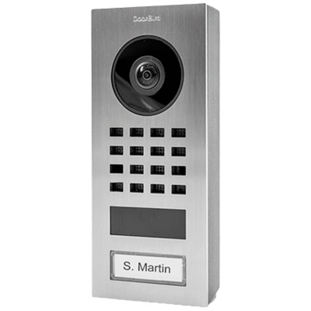 Image of DoorBird D1101V Aufputz IP video door intercom Wi-Fi LAN Outdoor panel V2A stainless steel (brushed)