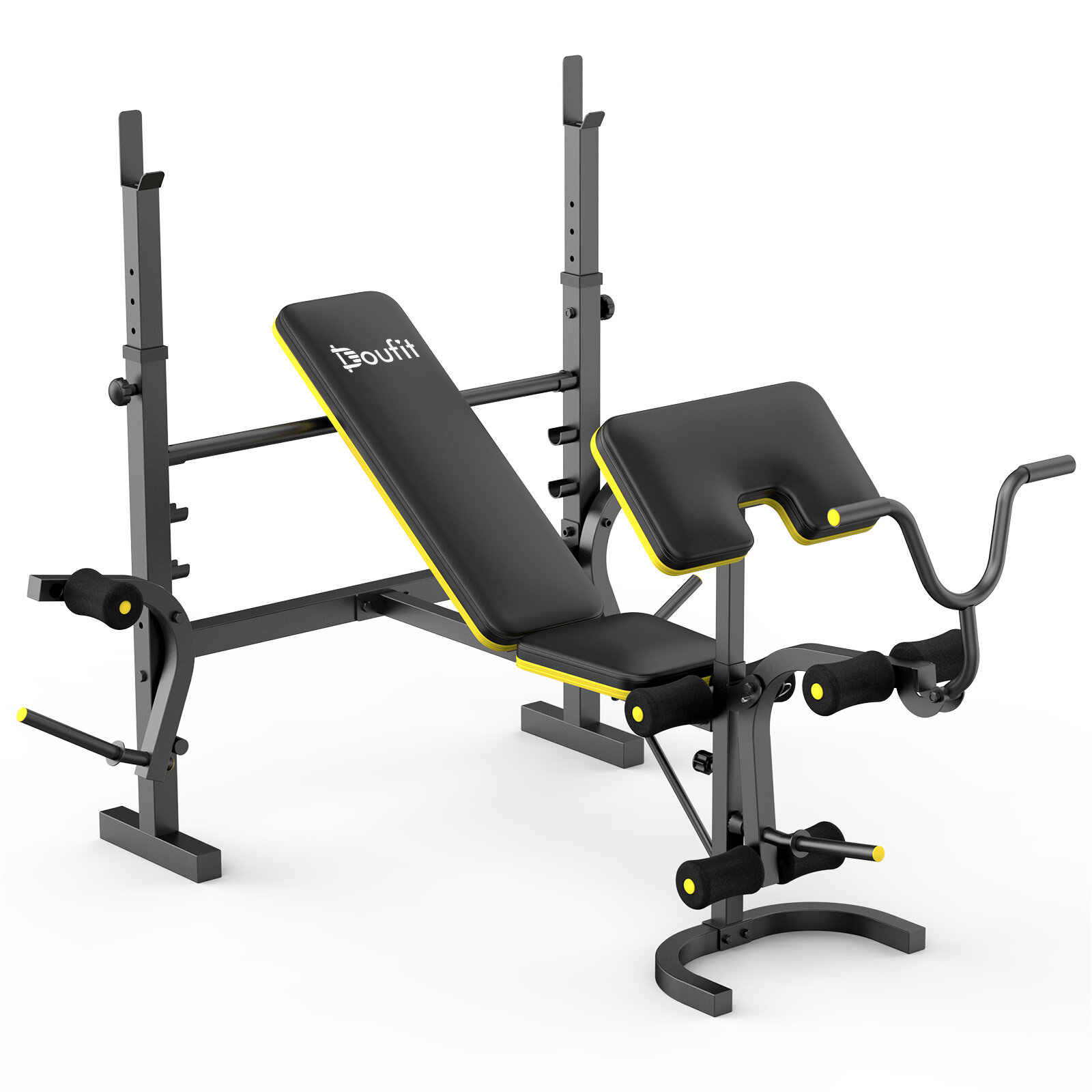 Image of Doufit WB-07 Weight Bench 270kg Load Capacity 4-in-1 Multifunctional Sit Up Benches 15 Position Adjustment Multi-role Fo