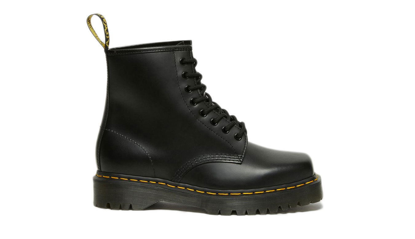 Image of Dr Martens 1460 Bex Squared Toe Leather Lace Up Boots FR