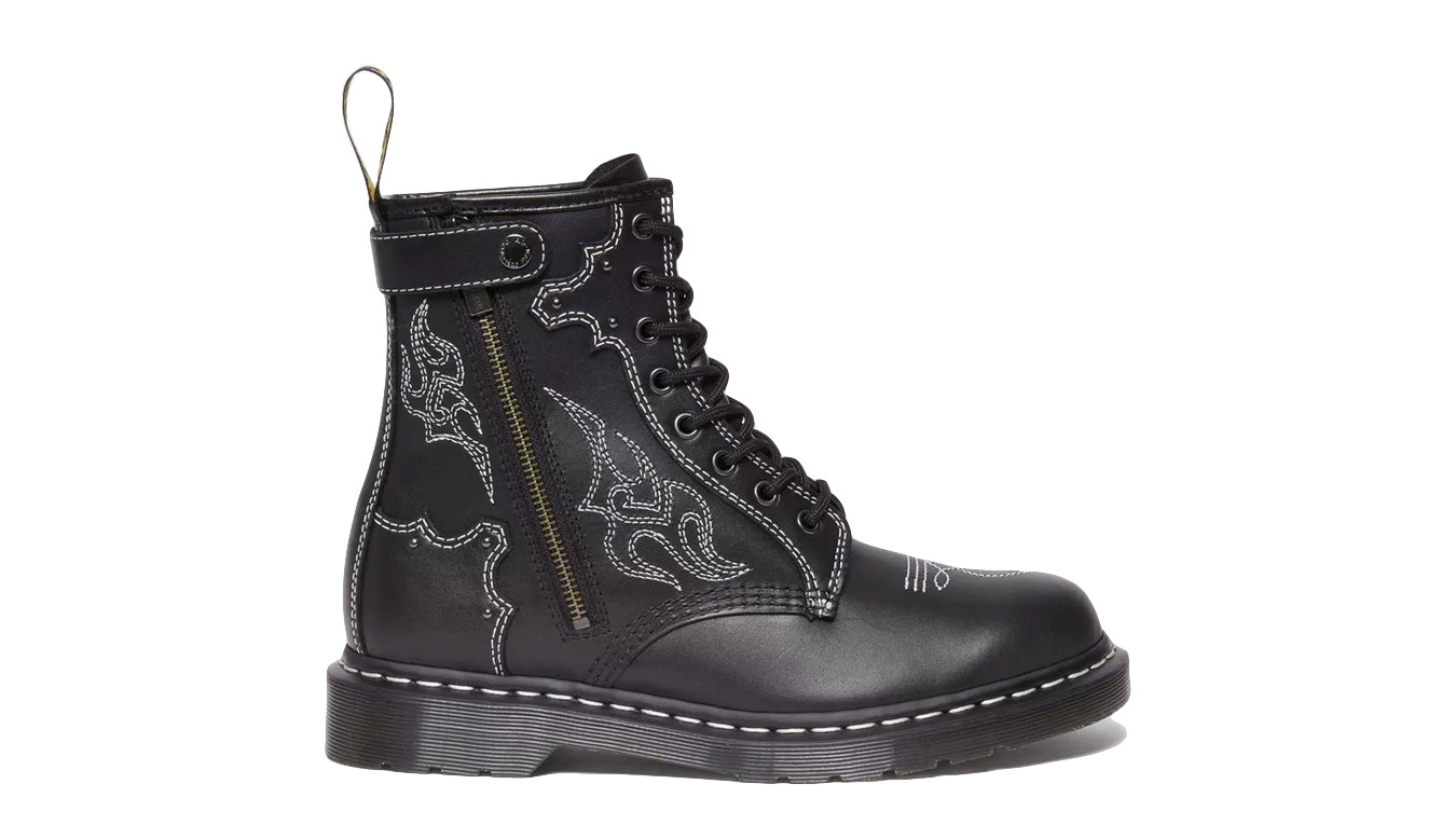 Image of Dr Martens 1460 Contrast Stitch Leather Lace Up Boots CZ